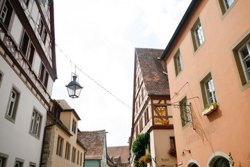 Beschauliche Gasse in Rothenburg ob der Tauber