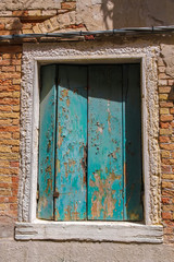 View on the historic architecture in Venice, Italy on a sunny day.