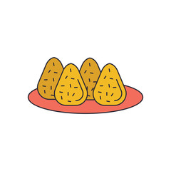 Coxinha icon, cartoon style