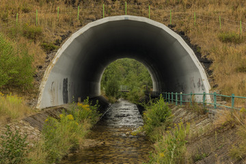 Underpass under main road in Sokolov town