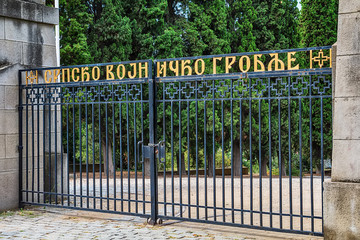 Thessaloniki, Greece - August 16, 2018: Zeitenlik war cemetery in Thessaloniki.  Contains the...