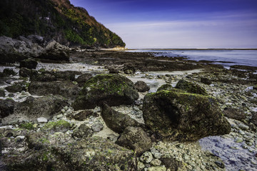 Fototapeta na wymiar Stones in the sea