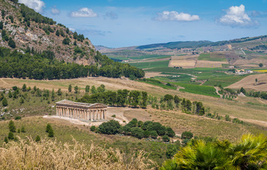 The Temple of Venus in Segesta, ancient greek town in Sicily, southern Italy.