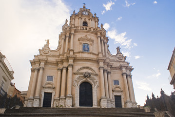 Fototapeta na wymiar Cathedral of Ragusa, Sicily