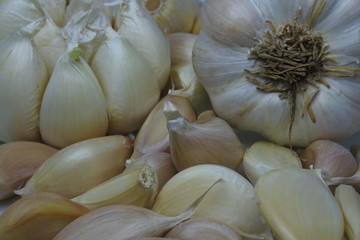 Fresh garlic cloves