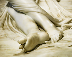 Woman Sculpture Detail View