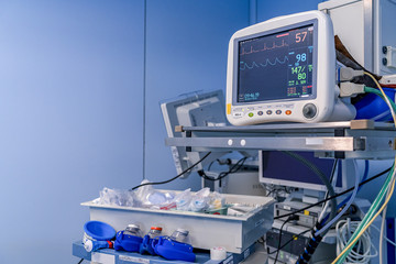 Monitor and medical machine operating room equipment