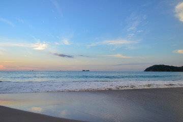 calm sunset on the beach