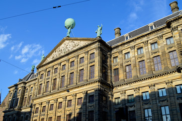 Fototapeta na wymiar Palais royal d'Amsterdam, Pays-Bas