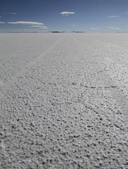 In the salt flats of Salar de Uyuni, Bolivia