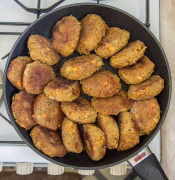 Ground Chops In A Pan