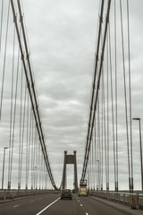 bridge, sky, architecture, blue, cable, road, city, train, railway, speed, travel, rail, station, traffic, transport, night, steel, building, construction, transportation, structure, river, abstract, 