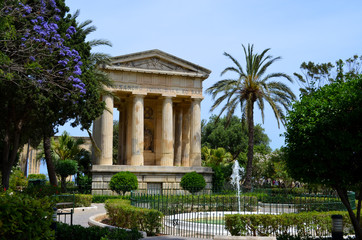 Fototapeta na wymiar Jardin Barrakka, La Valette, Malte