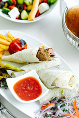 Azerbaijan tradicional food.Kebab