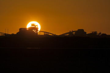 sunset factory