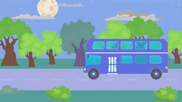 Buses on the road