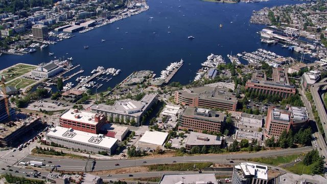 South Lake Union Seattle Summer Aerial
