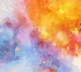 Impression abstract texture art. Artistic bright bacground. Stock. Oil painting artwork. Modern style graphic wallpaper. Strokes of paint. Colorful pattern for design work.