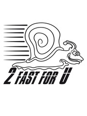schnell raser rasen sprinten 2 fast for u schnecke schleimig klein schneckenhaus kriechen comic cartoon clipart lustig