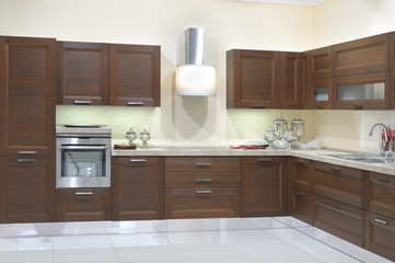 cucina moderna con mobile angolare