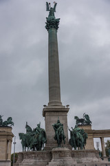 Fototapeta na wymiar Budapest Héros Square