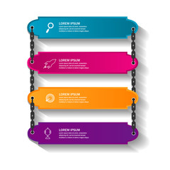 timeline infographic template with modern concept design vector