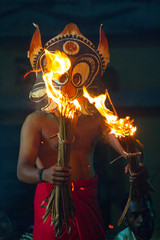 Padayani- traditional folk dance and ritual art from the central portion of the Indian state of...