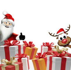 gifts presents boxes 3d-illustration