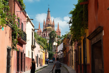 Fototapeta premium San Miguel de Allende to spokojne miasto w Meksyku