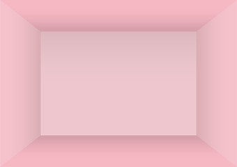 Empty room in pastel pink color studio room background