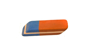 eraser isolated on white background