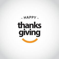 Happy Thanks Giving Vector Template Design Illustration