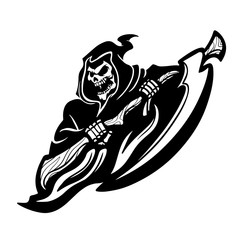 Grim Reaper Vector Tattoo