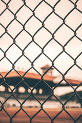 Naklejka premium Steel Barriers Bokeh