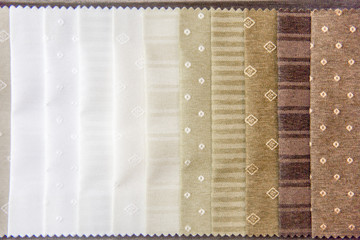 Obraz premium Rolls of fabric and textiles in a shop or store