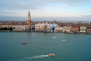 Stunning Aerial Venice Cityscape Seen from the Bell Tower of San Giorgio Maggiore