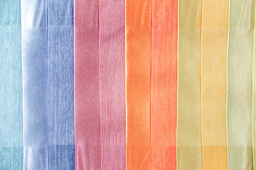 Fototapeta premium Rolls of fabric and textiles in a shop or store