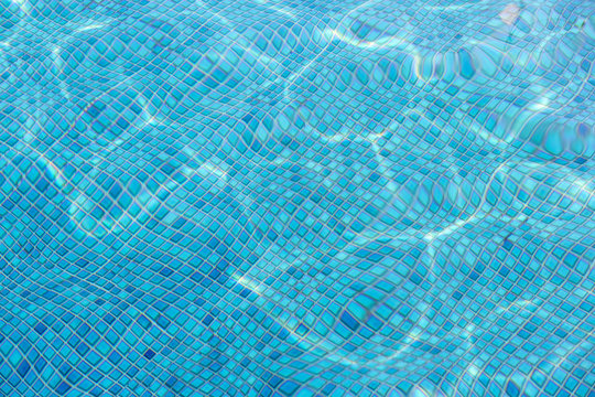 Water wave in swimming pool