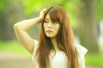 Obraz premium 女性ポートレート