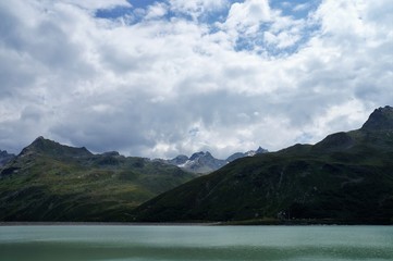 Obraz premium Bergsee Stausee