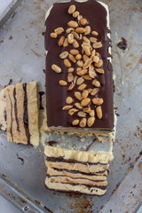 Schokoladen Erdnussbutter Semifreddo 