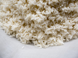 The grain is stacked on a white background.