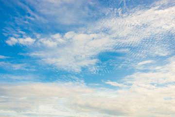 Naklejka na ściany i meble Nature weatherbackground of blue sky with cloud