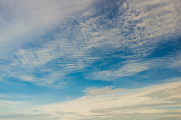 Naklejka na ściany i meble Nature weatherbackground of blue sky with cloud