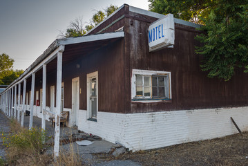 Fototapeta na wymiar Old Abandoned Motel