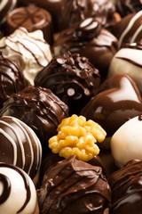 Dark & milk chocolate candies / pralines / truffles, assorted