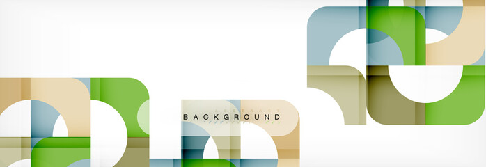 Obraz premium Color square shapes, geometric modern abstract background