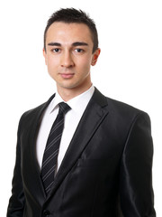 young executive business man wearing suit and tie           