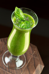 Freshly Made Healthy Green Smoothie