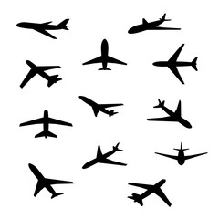 airplane icon set